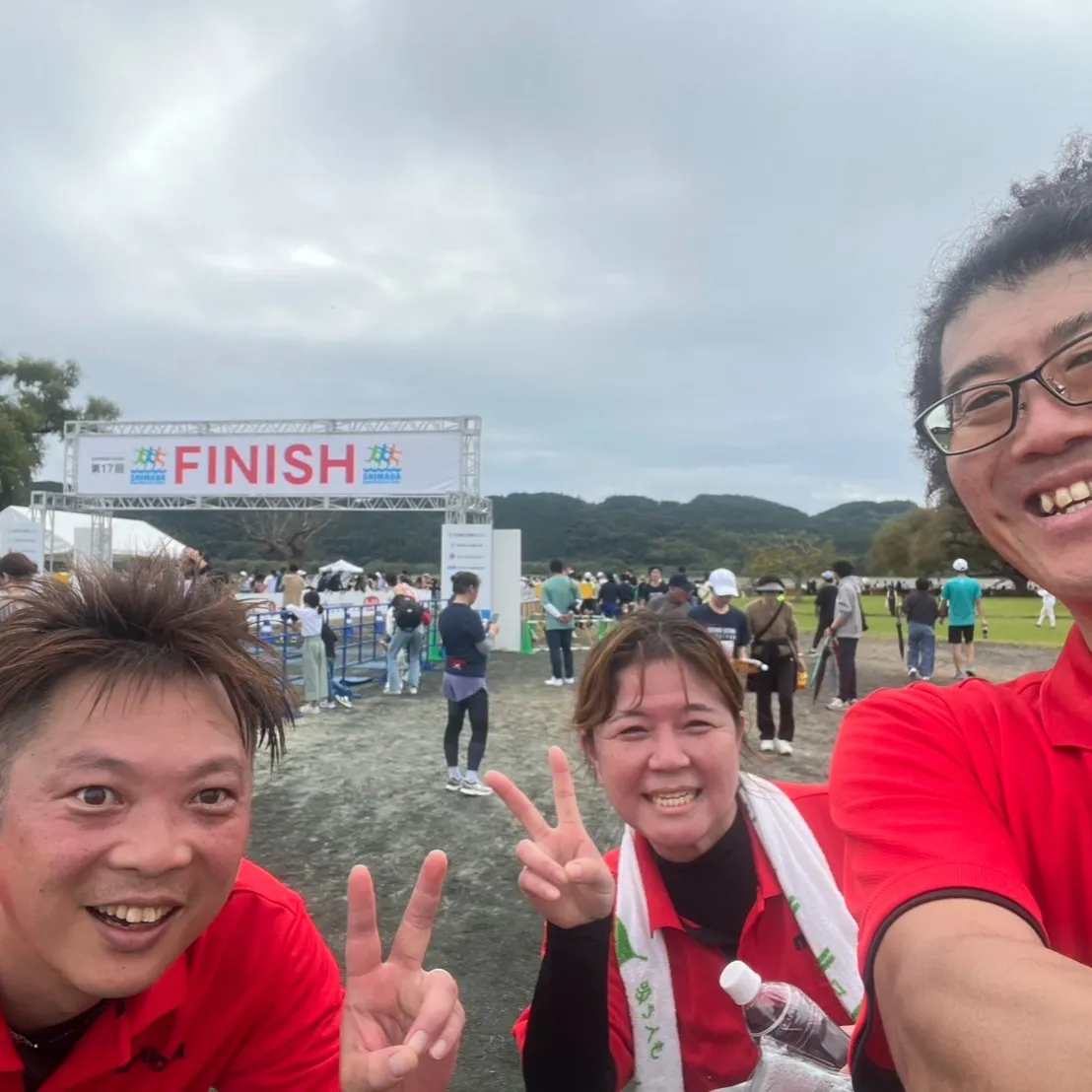 丸大マラソン部より!🏃♂️💨部長の横道、部員の松尾、そして...