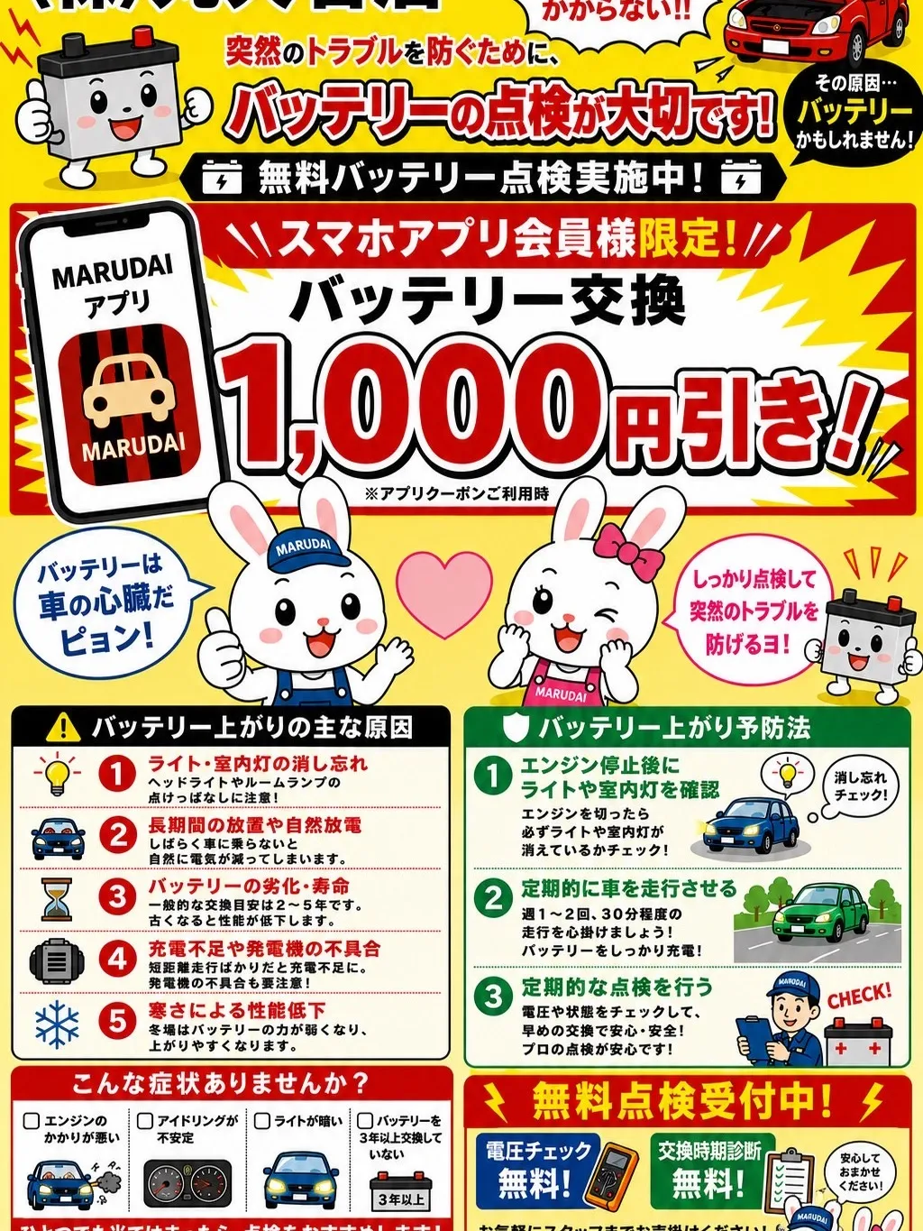 あなたのバッテリー、大丈夫ですか?🔋